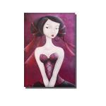 Magnet - Dame mit roter Scherpe